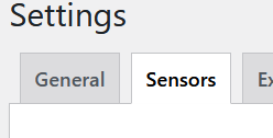 WP Admin Audit - Sensor settings